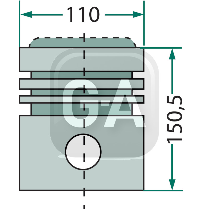 Piston complet Hanomag